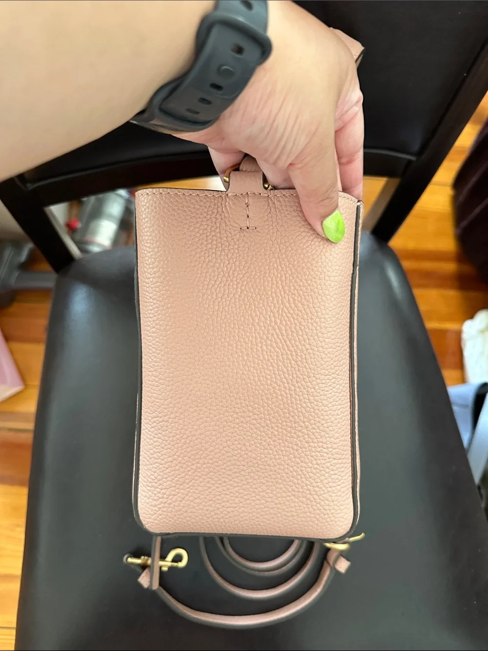 Tory Burch Pink Pebbled McGraw mini Bucket Bag